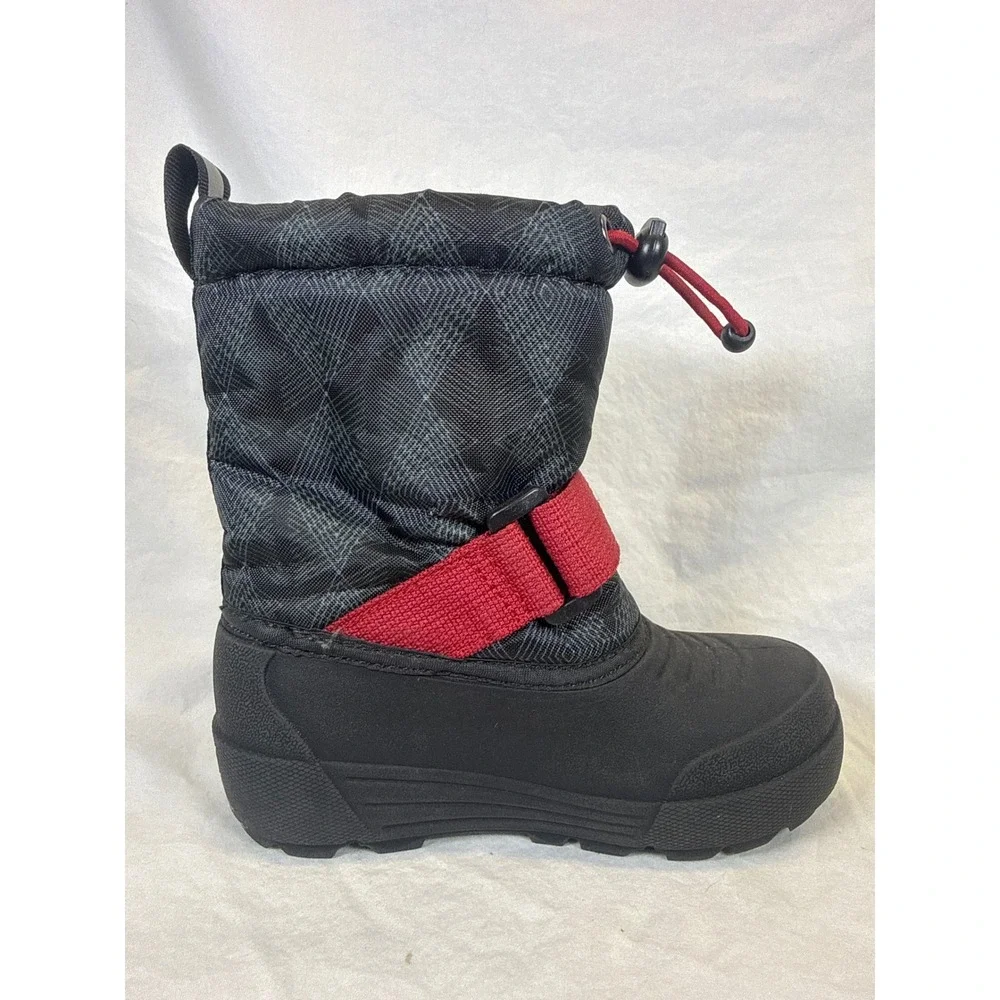 Northside Kids Frosty Winter Snow Boots Black Red Size 8 Toddler